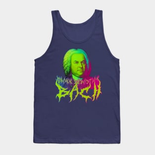 Bach Metal Tie Dye - Johann Sebastian Bach Psychedelic Graphic 2 Tank Top